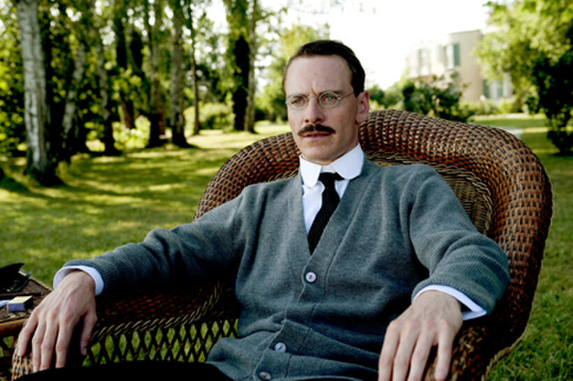 Michael Fassbender as Carl Jung in ``A Dangerous Method.''