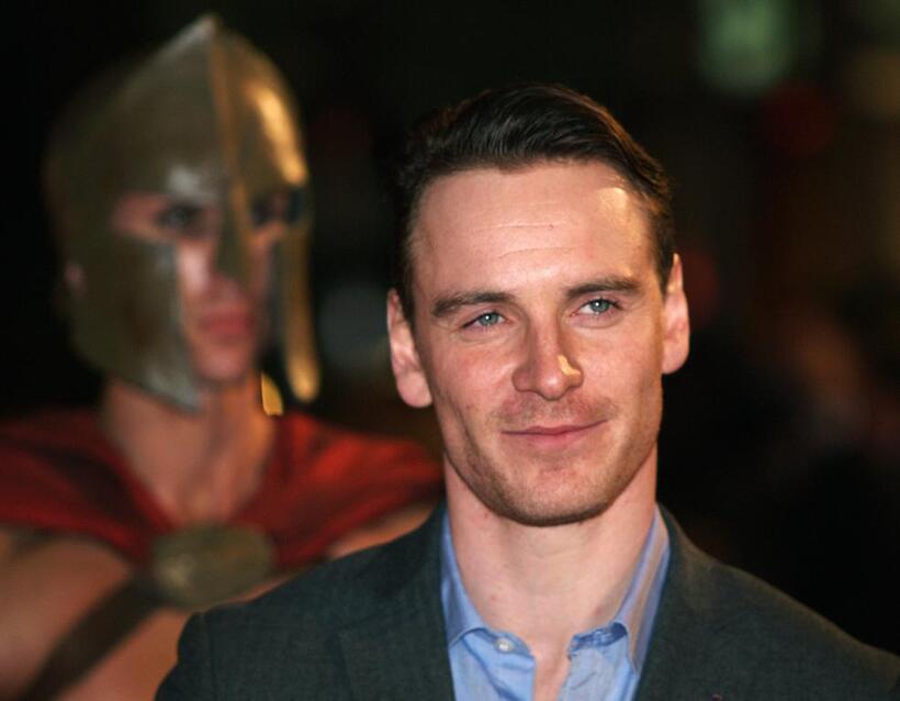 Michael Fassbender at the British premiere of "300."