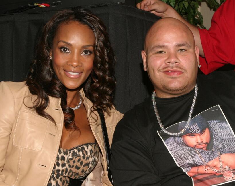 Vivica A. Fox and Fat Joe at the Source Magazine Awards Show Press Conference.