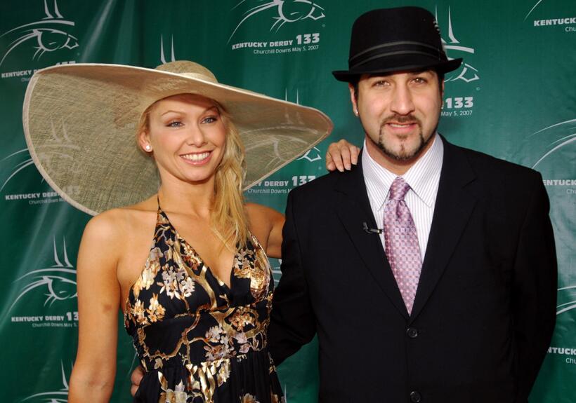 Kym Johnson and Joey Fatone at the 133rd running of Kentucky Derby.