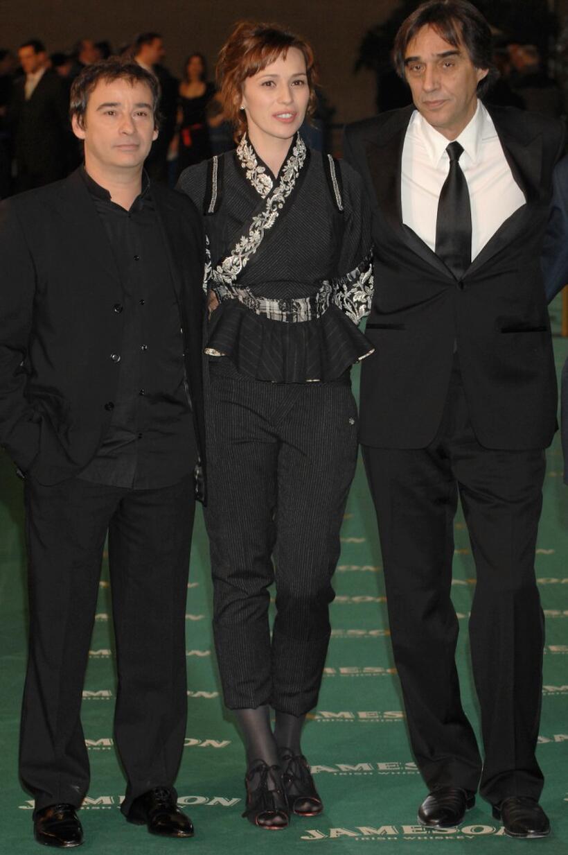 Eduard Fernandez, Ariadna Gil and Agustin Diaz Yanes at the Goya Cinema Awards ceremony.