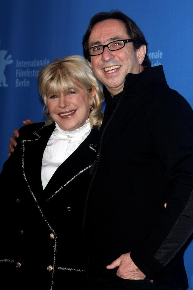 Marianne Faithfull and Sam Garbarski at the photocall of "Irina Palm" during the 57th Berlin International Film Festival.