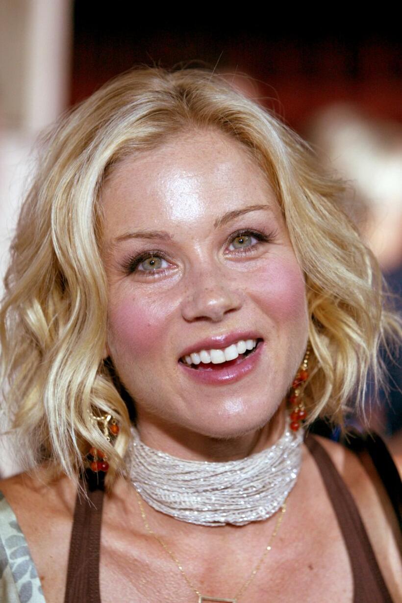 Christina Applegate at the Rock The Vote Bus Tour Launch concert.