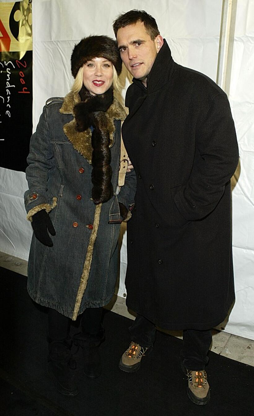 Christina Applegate and Matt Dillon at the premiere of "Employee of the Month" during the 2004 Sundance Film Festival.