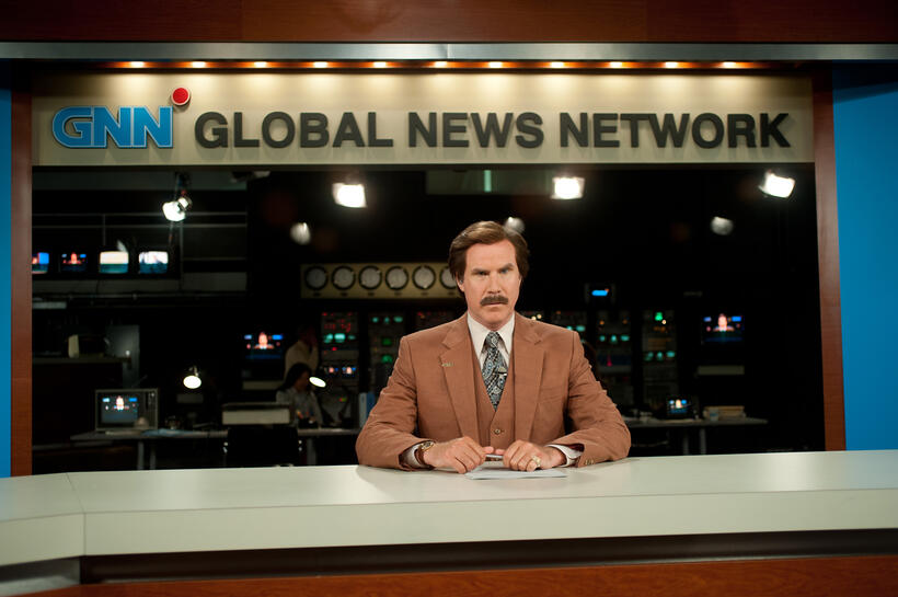 Will Ferrell as Ron Burgundy in "Anchorman 2: The Legend Continues."