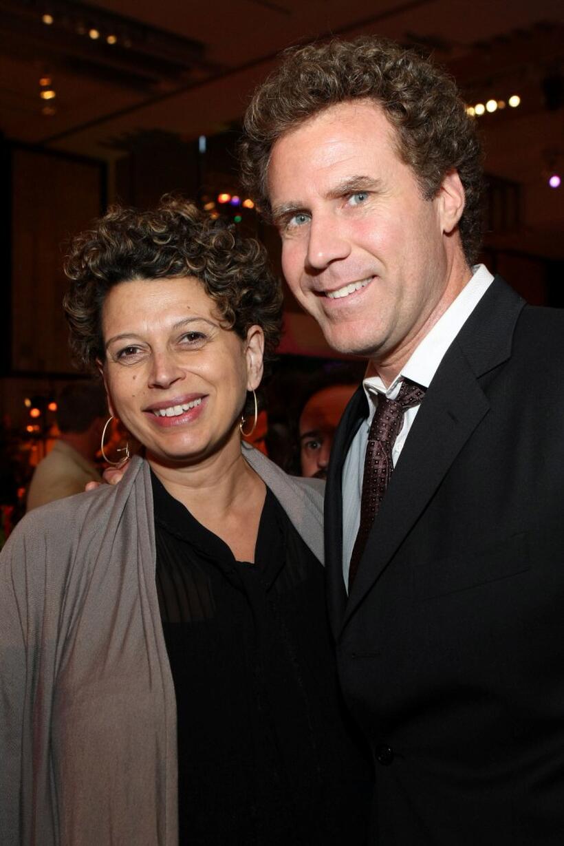 Will Ferrell and Donna Langley at the after party of the California premiere of "Land Of The Lost."