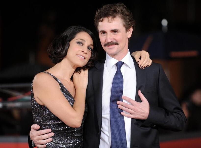 Donatella Finocchiaro and Edoardo Winspeare at the presentation of "Galantuomini" during the Rome Film Festival.