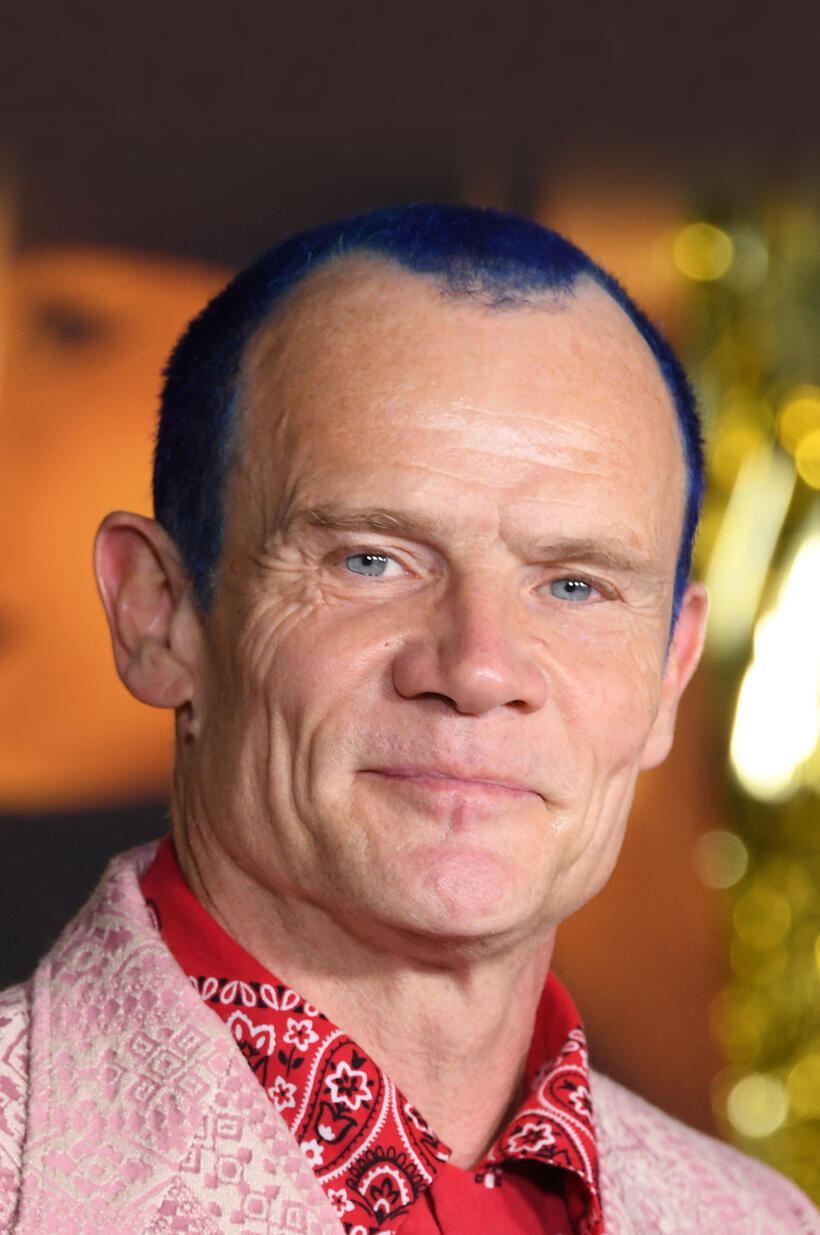 Flea at the "Babylon" global premiere in Los Angeles.