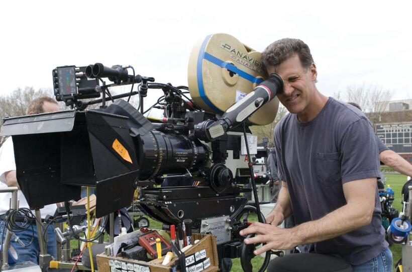 Director Gary Fleder on the set of "The Express."
