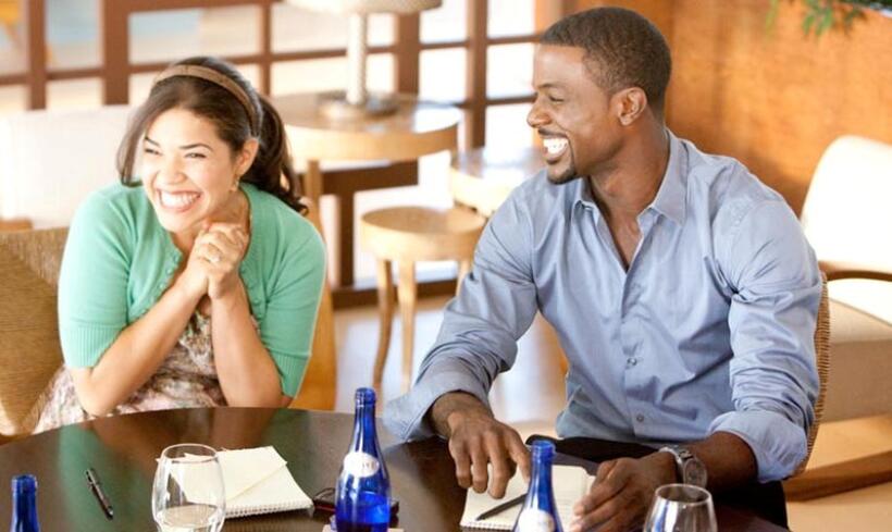 America Ferrera and Lance Gross in "Our Family Wedding."