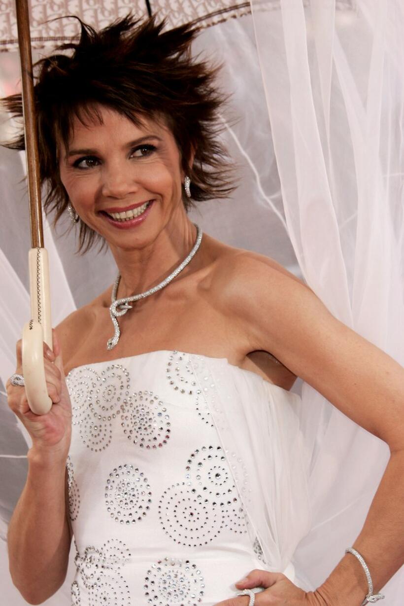 Victoria Abril at the screening of "Cache" during the 58th International Cannes Film Festival.