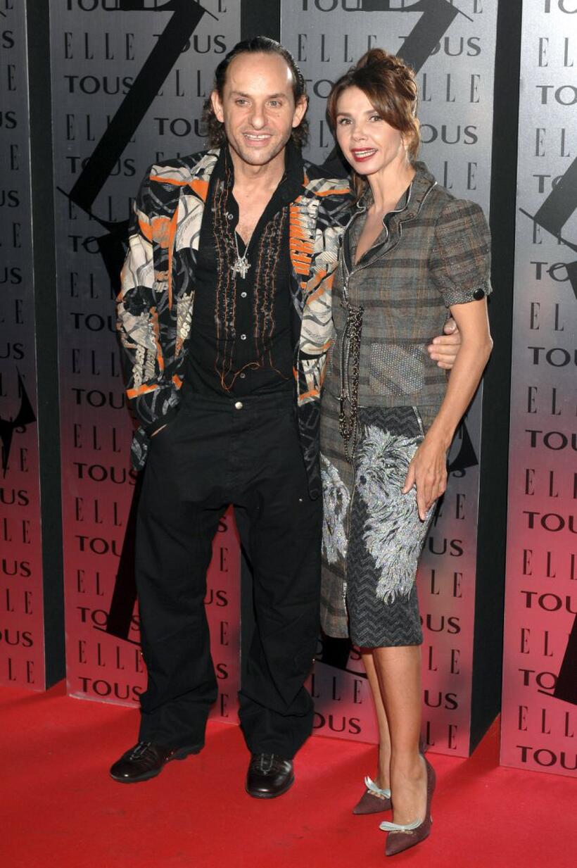 Victoria Abril and Custo Dalmau at ELLE Magazine XX Anniversary Party.