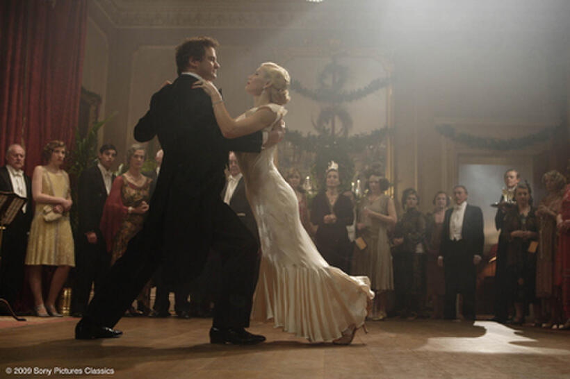 Colin Firth as Mr. Whittaker and Jessica Biel as Larita in "Easy Virtue."