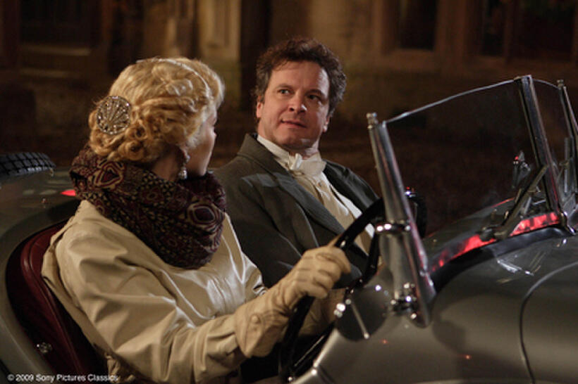 Jessica Biel as Larita and Colin Firth as Mr. Whittaker in "Easy Virtue."