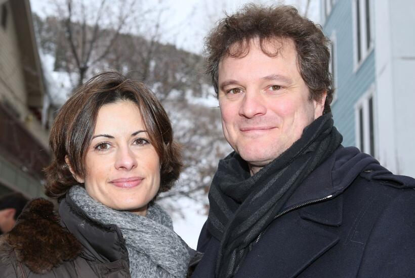 Colin Firth and Linda James at the 2008 Sundance Film Festival.