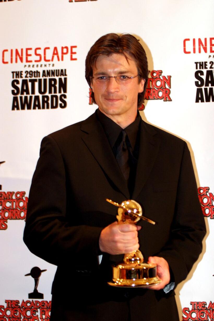 Nathan Fillion at the 29th Annual Saturn Awards.