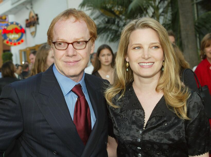 Bridget Fonda and her husband Danny Elfman at the California world premiere of "The Hulk".