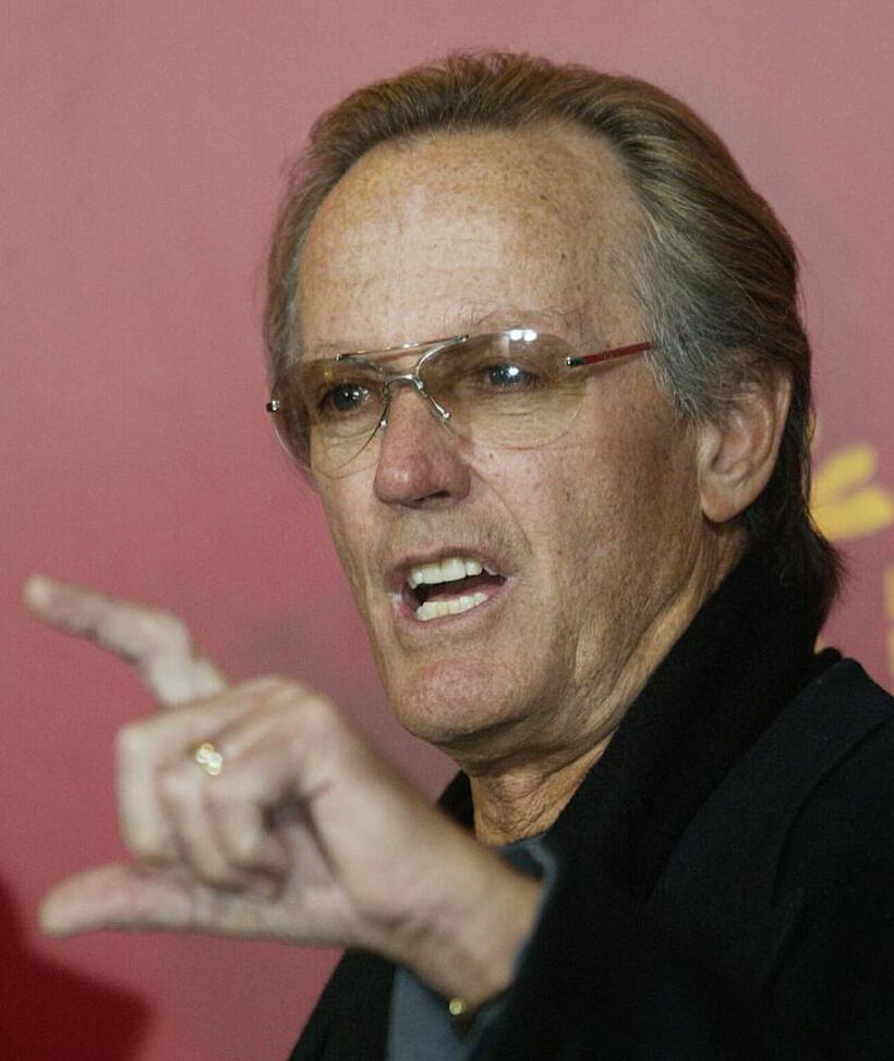 Peter Fonda at the press conference about the retrospective "New Hollywood 1967-1976. Trouble in Wonderland" at the 54th Berlinale Film Festival.