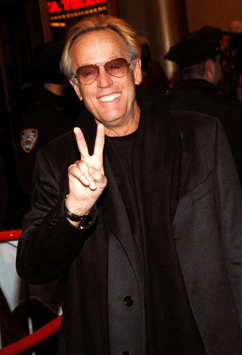 Peter Fonda at the premiere of "Ghost Rider" at Regal E-Walk Stadium.
