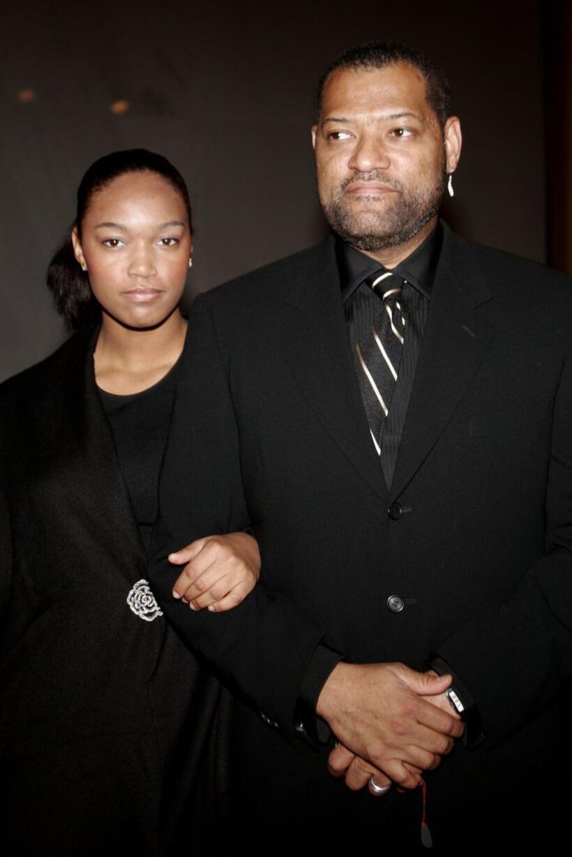 Laurence Fishburne and his daughter Montana at the National Dream Gala.
