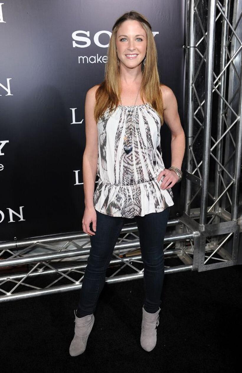 Leslea Fisher at the premiere of "Legion."