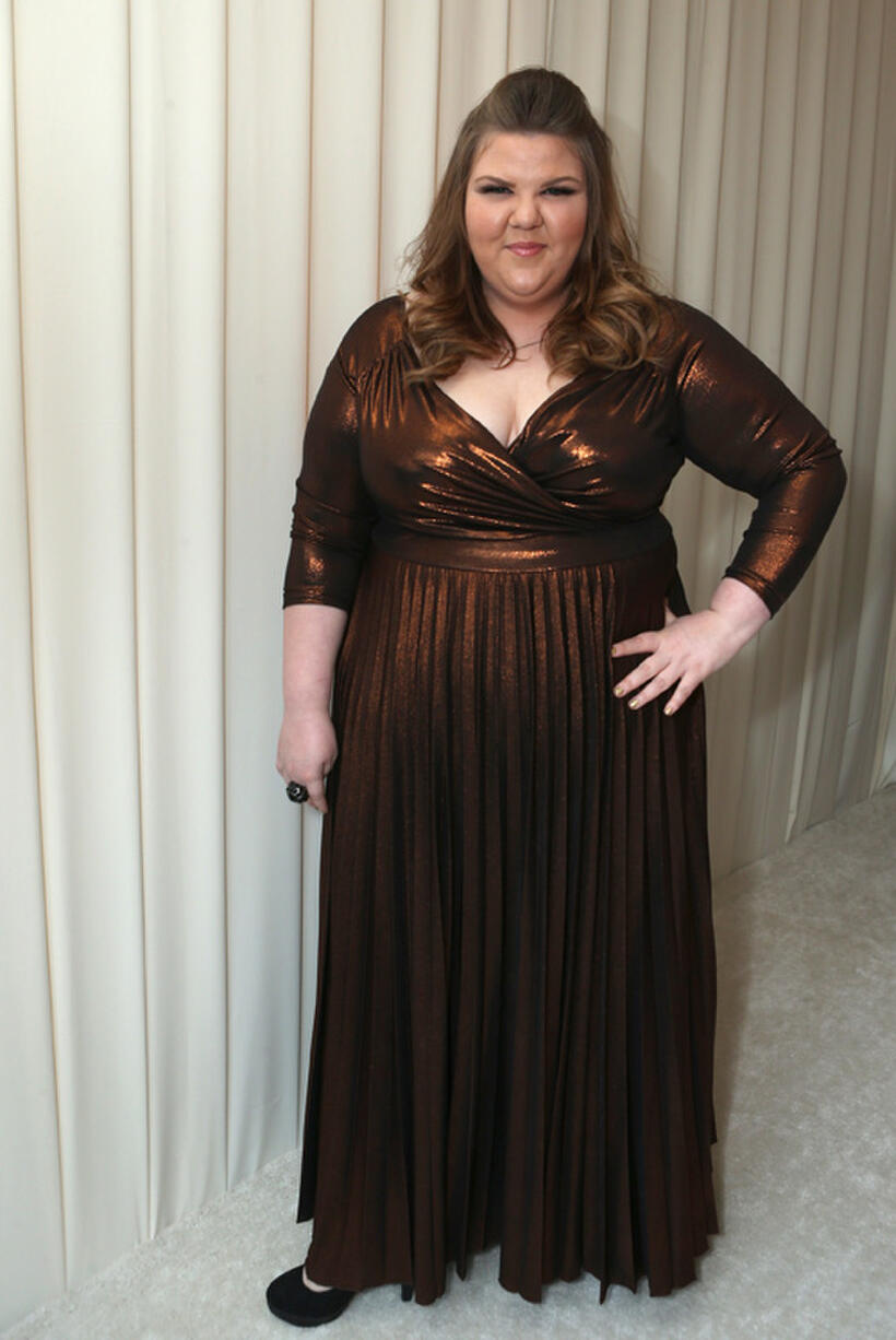 Ashley Fink at the 21st Annual Elton John AIDS Foundation Academy Awards Viewing party in California.
