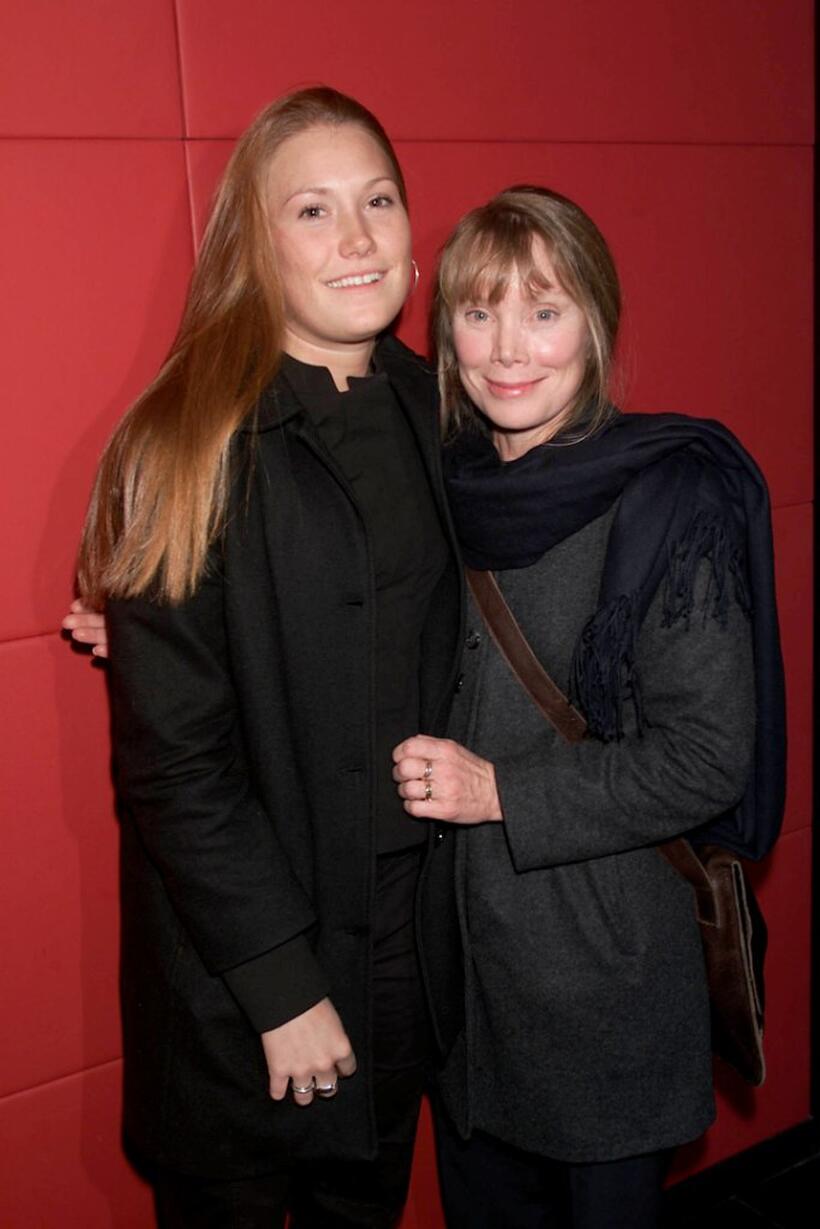 Schuyler Fisk and Sissy Spacek at the party for the premiere of "In The Bedroom."