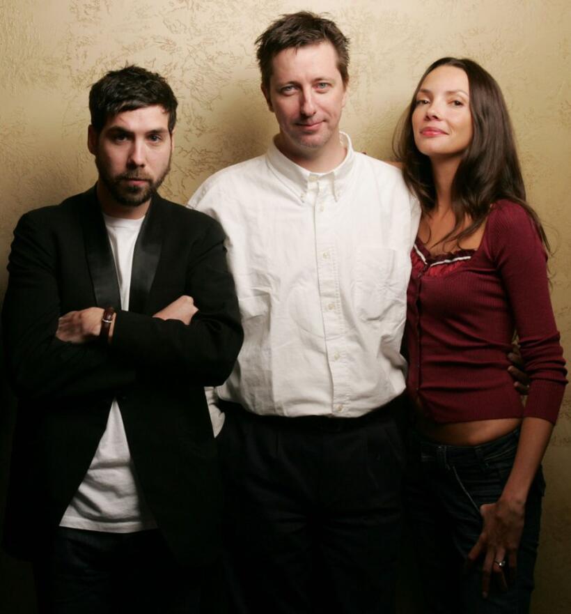 Leo Fitzpatrick, Director Hal Hartley and Tatiana Abracos at the 2005 Sundance Film Festival.