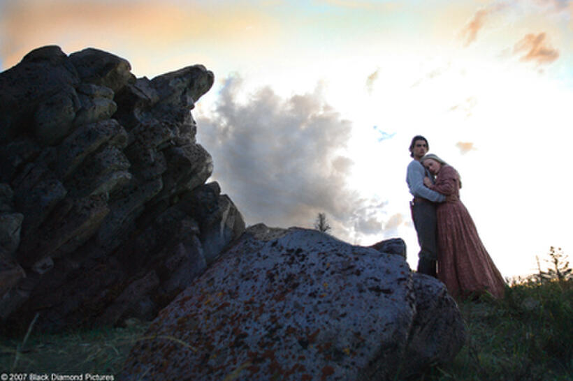 Jonathan (Trent Ford) and Emily (Tamara Hope) in "September Dawn."