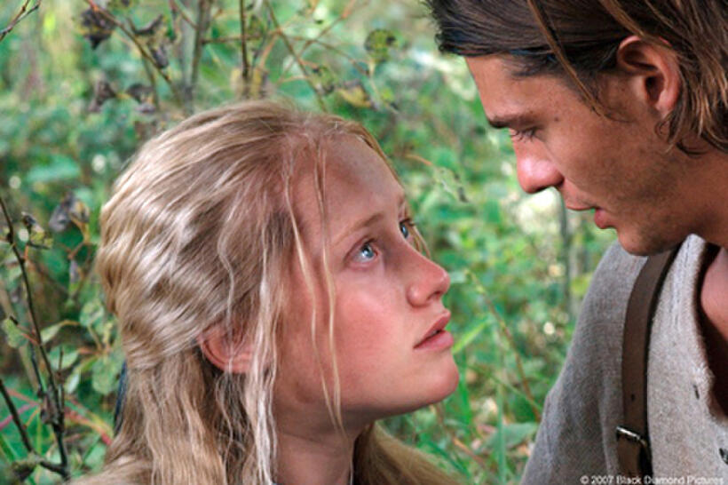 Emily (Tamara Hope) and Jonathan (Trent Ford) in "September Dawn."