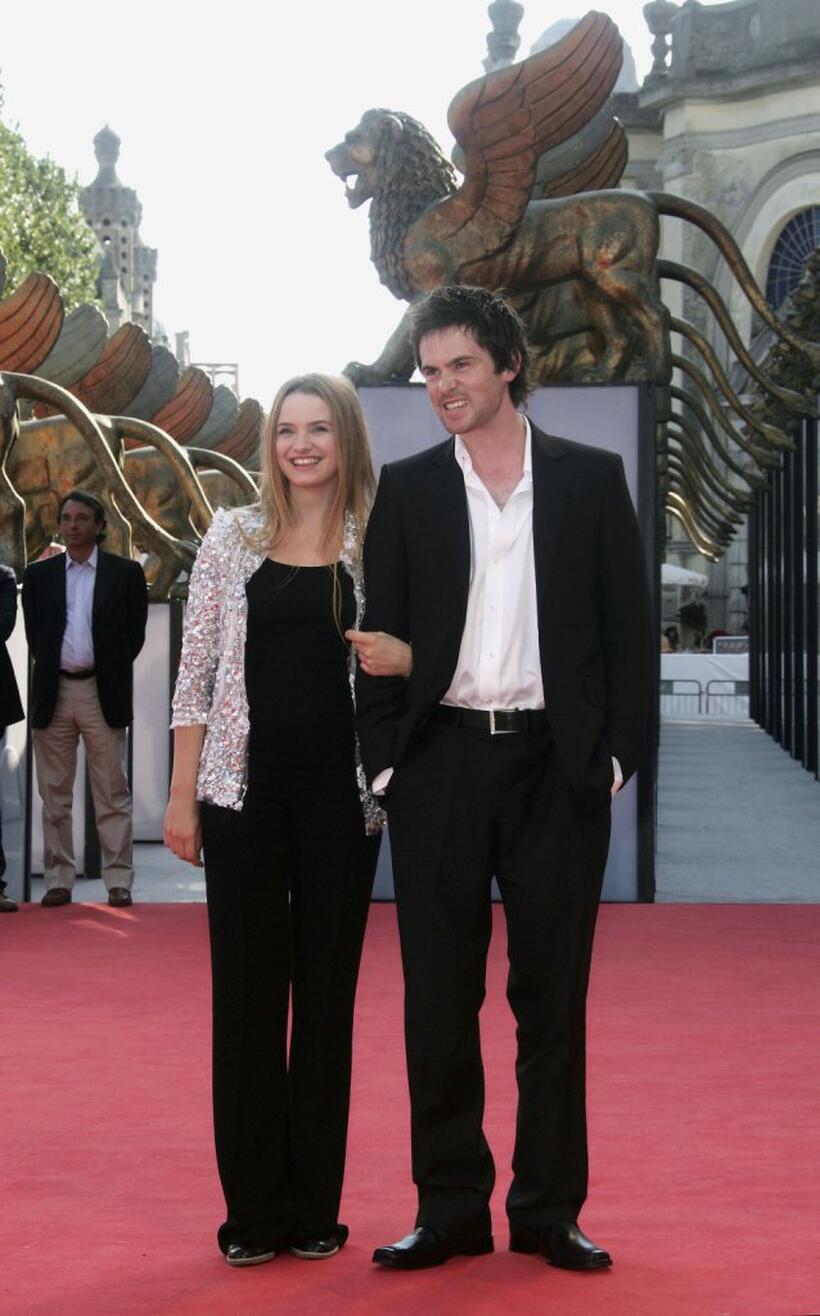 Sara Forestier and Tom Riley at the premiere of "Quelques Jours En Septembre" during the 63rd Venice Film Festival.