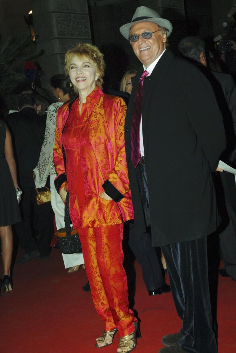 Mariangela Melato and Renzo Arbore at the opening night of Rome Film Festival.