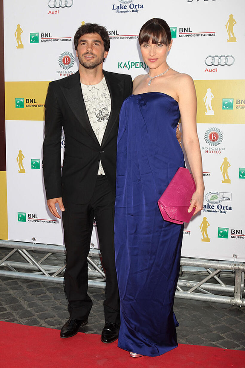 Paolo Sopranzetti and Anna Foglietta at the 2011 Premi David di Donatello Italian Academy Awards in Rome.