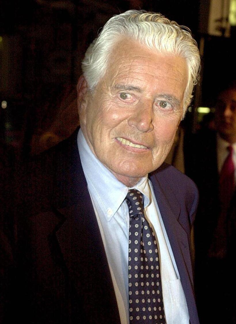 John Forsythe at the premiere of "Charlie's Angel's."