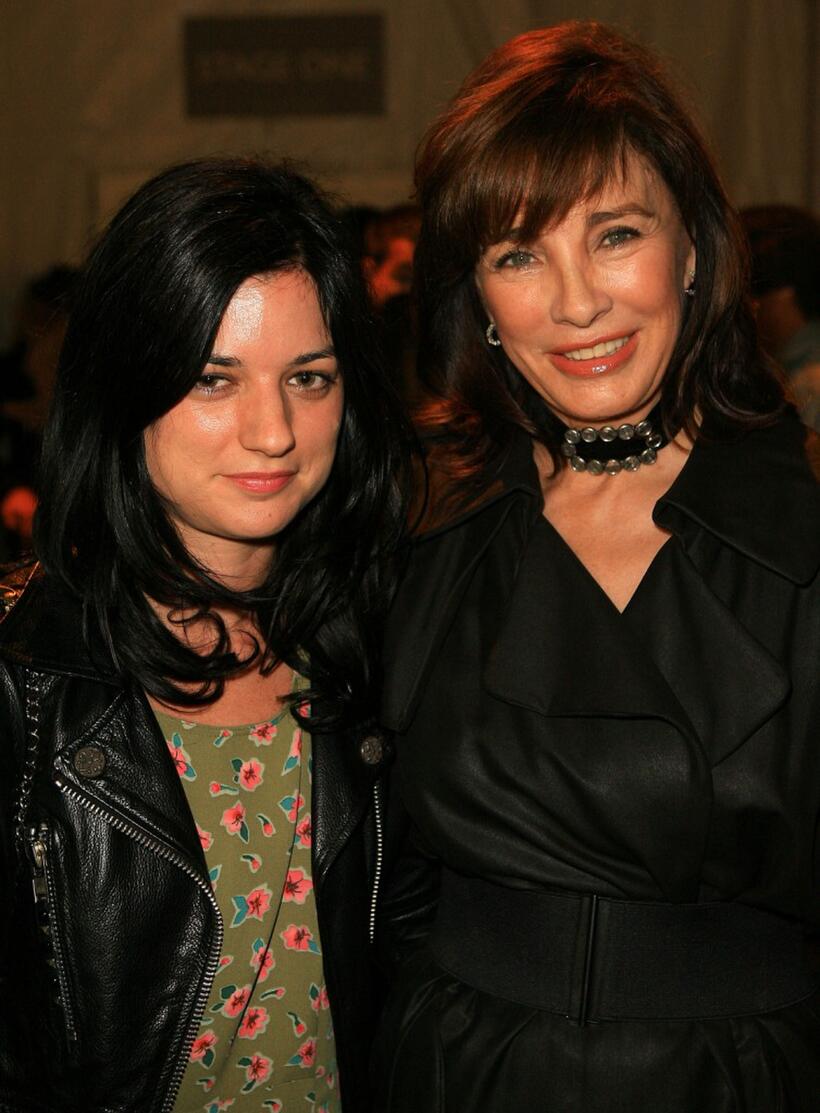 Anne Archer and StylistIlaria Urbinati at the Mercedes Benz Fashion Week held at Smashbox Studios.