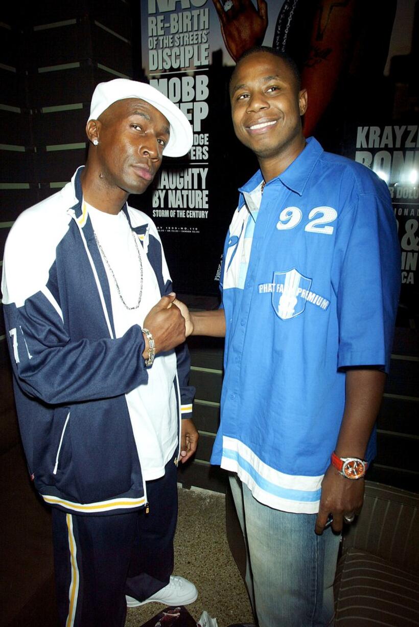 Flash and Doug E. Fresh at the party to celebrate The Source Magazine's 15th anniversary.