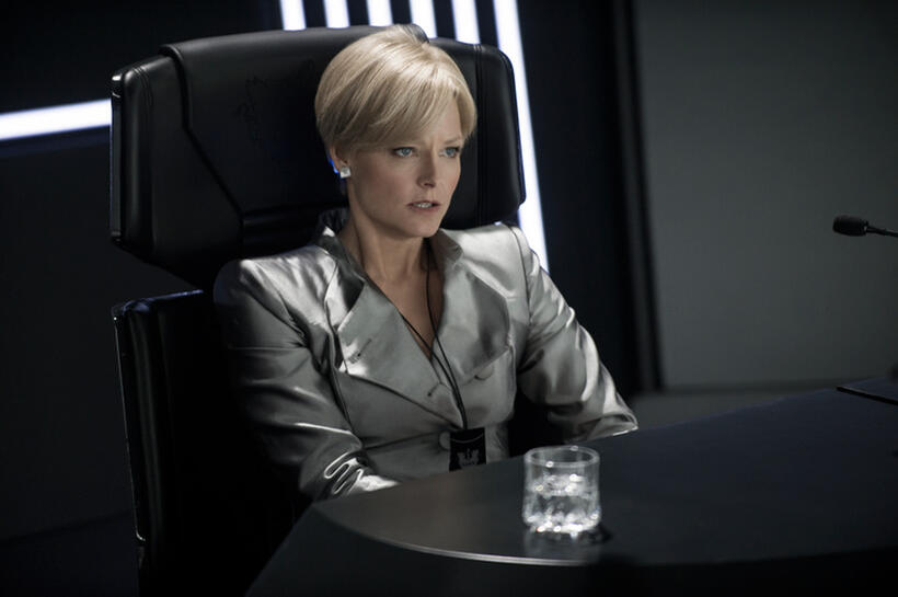 Jodie Foster as Secretary Delacourt in "Elysium."