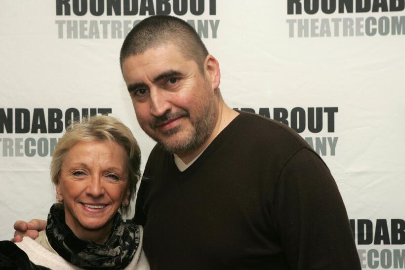 Elizabeth Franz and Alfred Molina at the rehearsals for Roundabout Theatre Company's new play "Howard Katz."