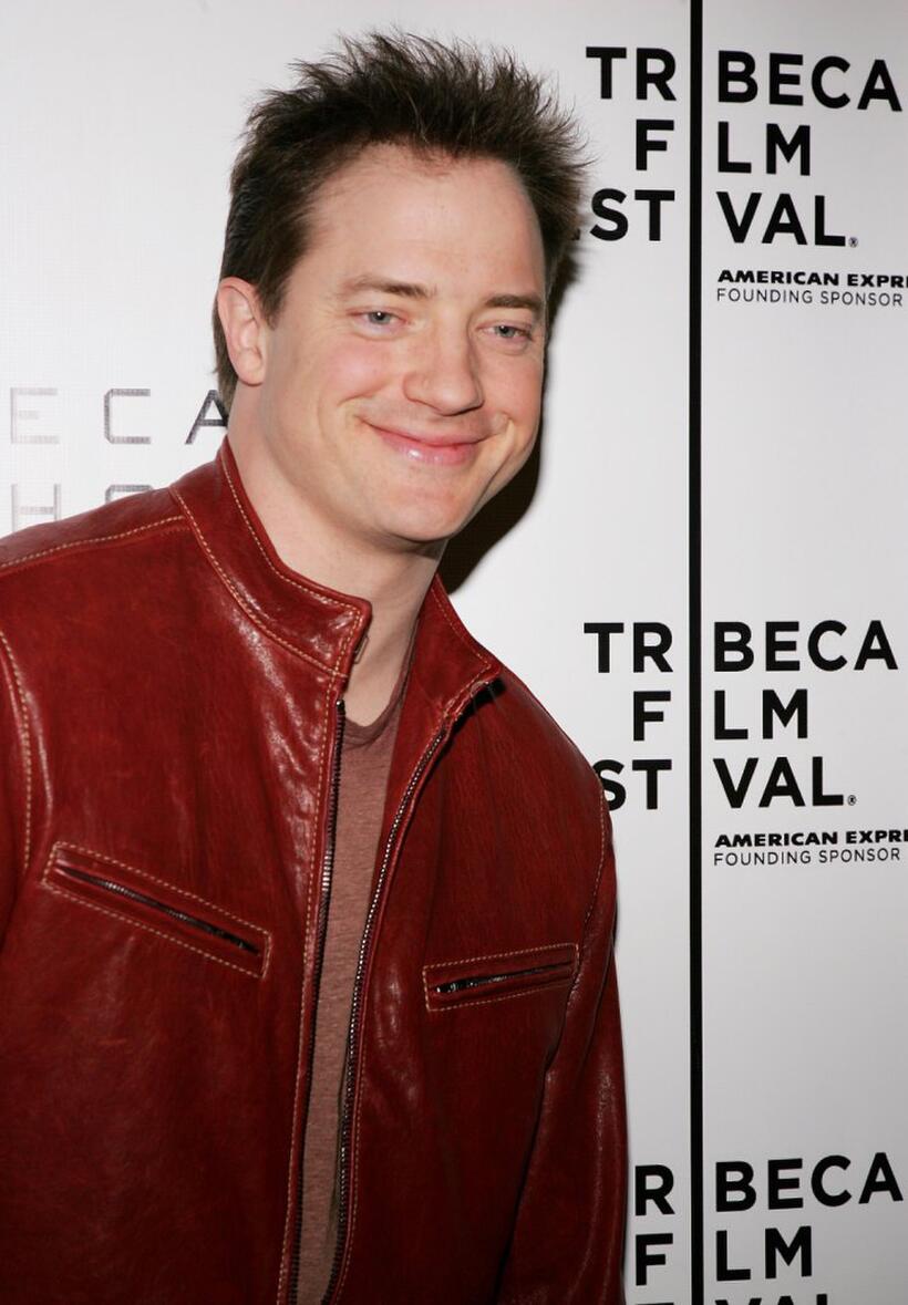 Brendan Fraser at the "Journey To The End Of The Night" press conference during the 5th Annual Tribeca Film Festival.