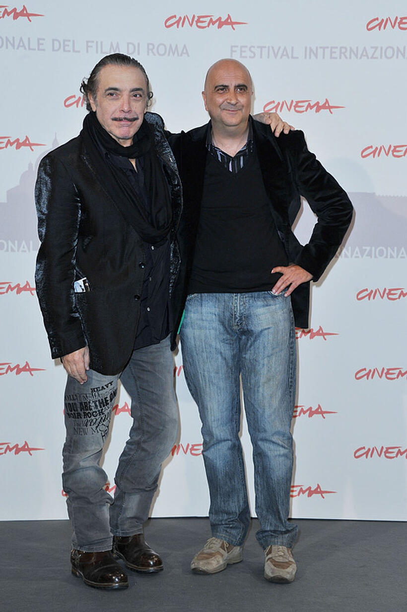 Nino Frassica and director Rocco Mortelliti at the photocall of "La Scomparsa di Pato" during the 5th International Rome Film Festival.