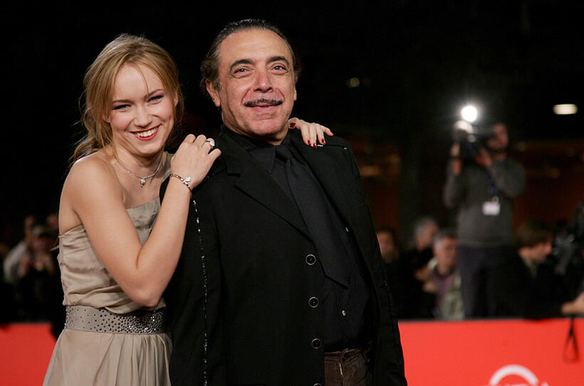 Elena Bouryka and Nino Frassica at the premiere of "L'Abbuffata" during the 2nd Rome Film Festival.