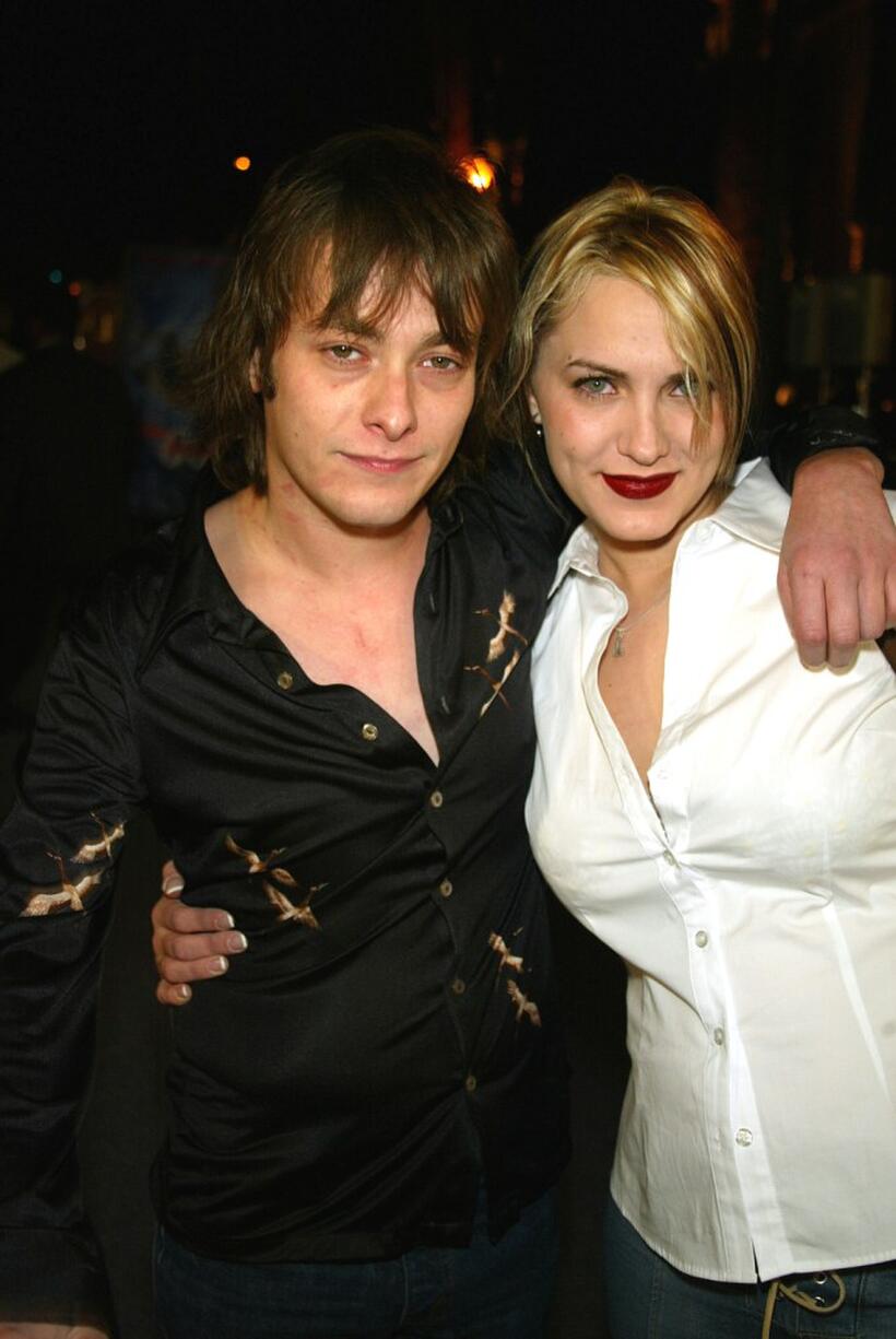 Edward Furlong and Liz Levy at the premiere of "Die Another Day."