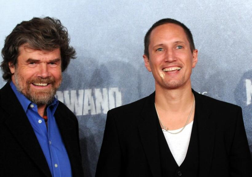 Reinhold Messner and Benno Furmann at the premiere of "Nordwand."