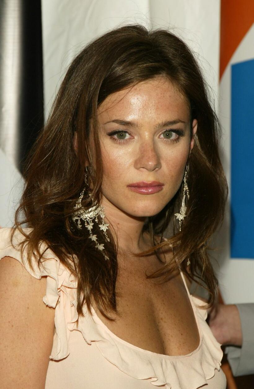 Anna Friel at the after party for the Fox primetime program announcements.