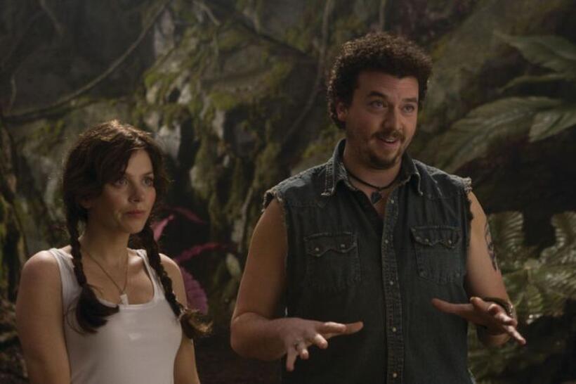 Anna Friel as Holly and Danny Mcbride as Will in "Land of the Lost."
