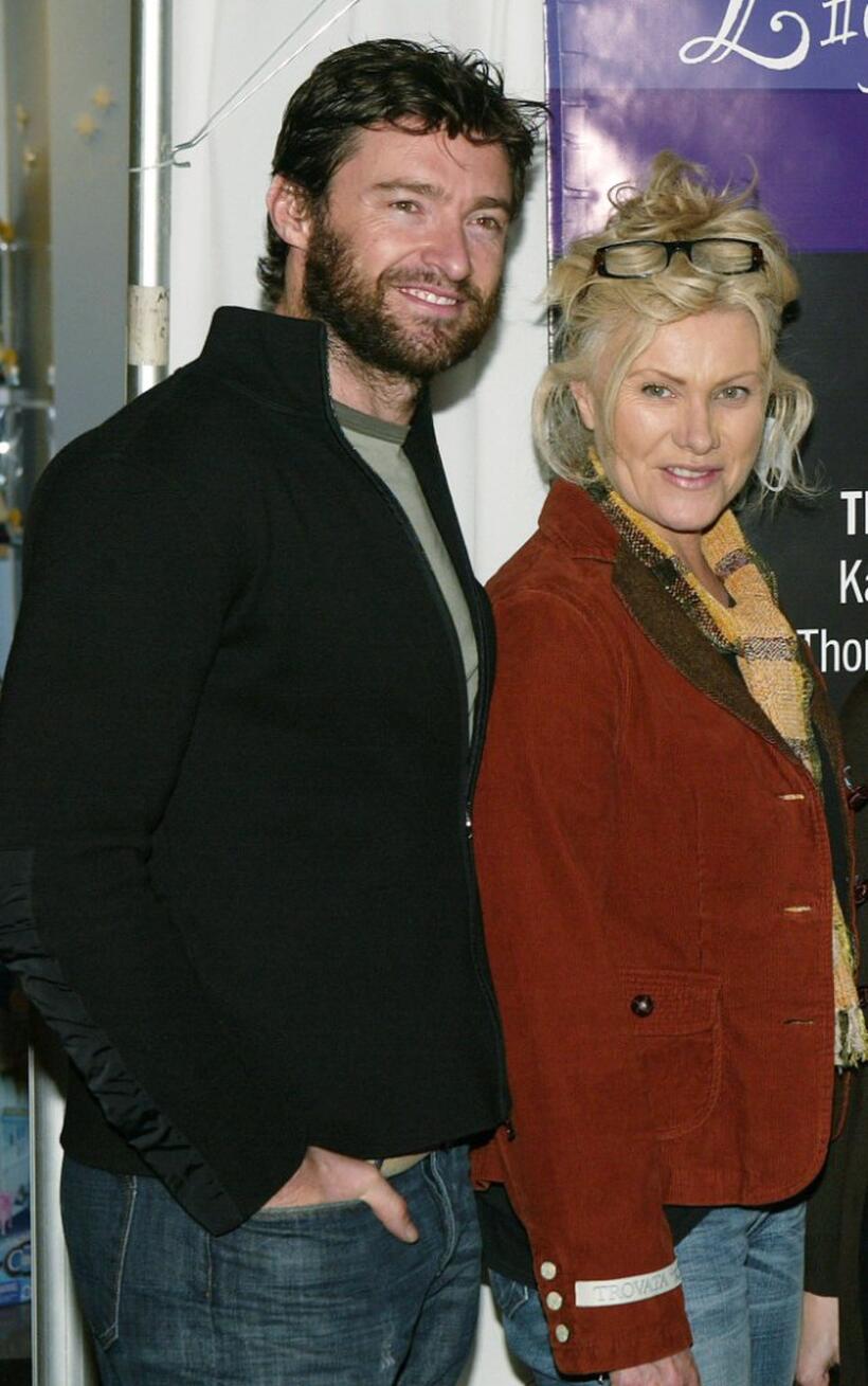Hugh Jackman and Deborrah-Lee Furness at the "Light Up a Life" Halloween party benefit.