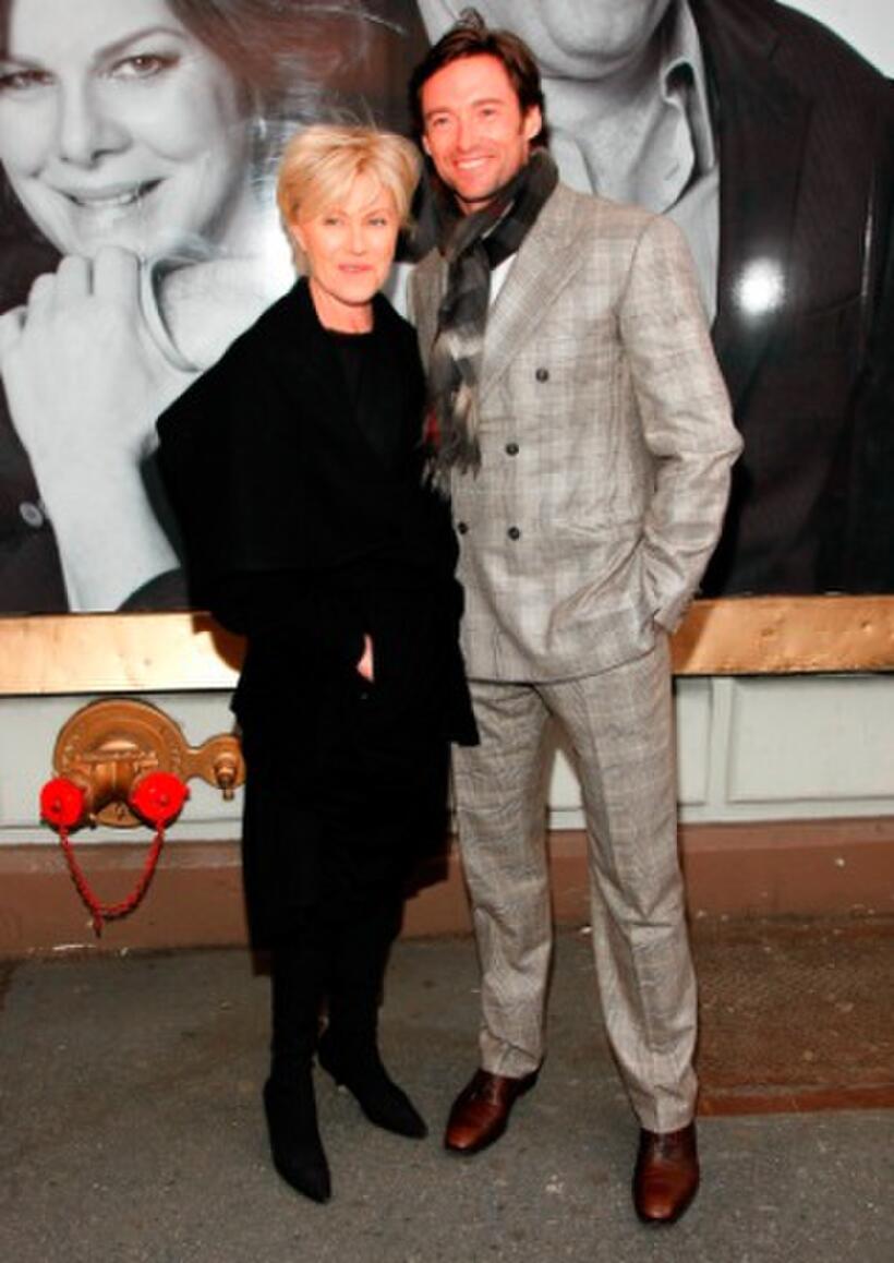 Deborrah-Lee Furness and Hugh Jackman at the Broadway opening of "God Of Carnage."