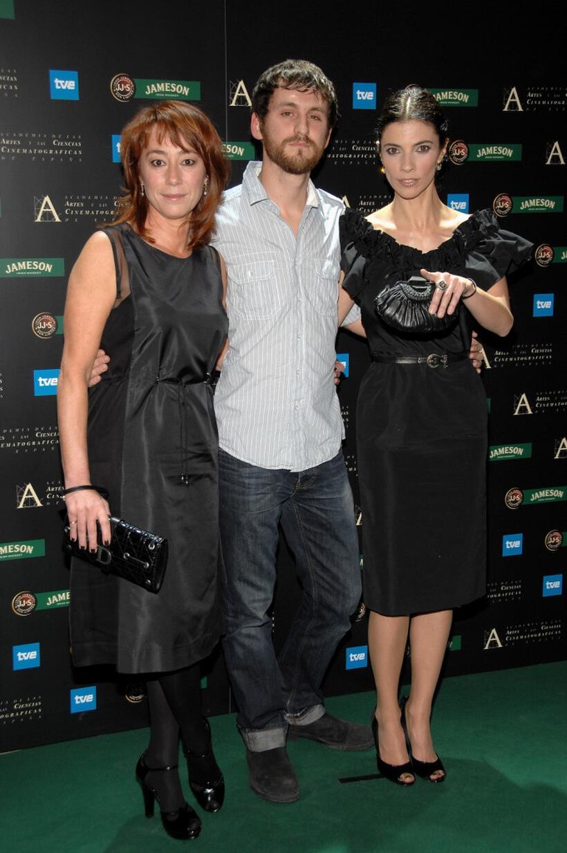 Director Gracia Querejeta, Raul Arevalo and Maribel Verdu at the 22nd Goya Awards Nomination Gala.