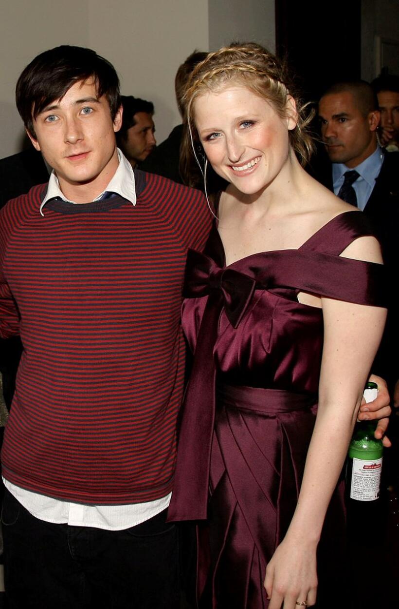 Alex Frost and Mamie Gummer at the after party of the screening of "Stop-Loss."