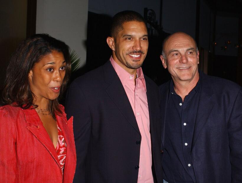 Terrell Tilford, Carmen Argenziano and Guest at the after party of the premiere of "Take Me Out."